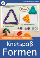 Vorschau - Aufgabenkarten - Knetspaß Formen – Knetunterlagen für geometrische Formen, Feinmotorik & mathematische Frühförderung - Deckblatt
