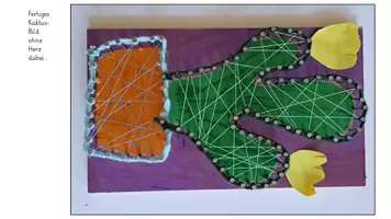 Vorschau - Mal- und Bastelvorlagen - Nagelbild Kaktus im Topf gestalten - Seite 2