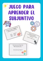 Vorschau - Spiele - Practicar el subjuntivo con tarjetas - Deckblatt
