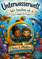 Vorschau - Mal- und Bastelvorlagen - Unterwasserwelt Projekt "Wir tauchen ab" Meerestiere für die Kita und Vorschule - Seite 1