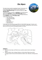 Vorschau - Arbeitsblätter - Die Lage der Alpen - EInstieg in die Einheit - Seite 2
