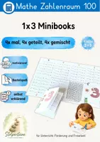 Vorschau - Arbeitsblätter - Minibooks 1x3 - Deckblatt