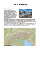 Vorschau - Arbeitsblätter - Gletscher allgemein und in den Alpen - Deckblatt