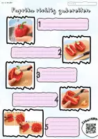 Vorschau - Arbeitsblätter - Paprika zubereiten: Bilderreihe + AB differenziert - Seite 1