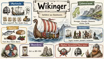 Vorschau - Arbeitsblätter - Lernposter + Arbeitsblätter zum Thema "Wikinger" + Lösung & MP3 + Mindmap + Infografik - Seite 2
