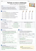 Vorschau - Stundenentwürfe - Materialpaket Chemie: 5 Arbeitsblätter zu klassischen Schülerexperimenten (Sek I) - Seite 1