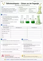 Vorschau - Arbeitsblätter - Chemie-Experiment "Elefantenzahnpasta" (Zersetzung von Wasserstoffperoxid) für die Sekundarstufe I - Deckblatt