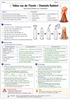Vorschau - Arbeitsblätter - Arbeitsblatt: Schülerexperiment "Vulkan aus der Flasche" - Chemie- und Naturwissenschaftsunterricht (Sekundarstufe I) - Seite 1