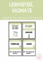 Vorschau - Spiele - Jahreskreis / Monate / Monate lernen - Deckblatt