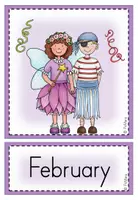 Vorschau - Poster - Picture + Word Cards / Flashcards "Months" - Seite 2