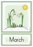 Vorschau - Poster - Picture + Word Cards / Flashcards "Months" - Seite 3