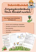 Vorschau - Stundenentwürfe - Unterrichtseinheit: Vorgangsbeschreibung Obstsalat - Deckblatt