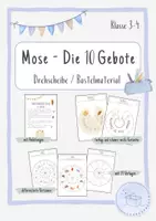 Vorschau - Mal- und Bastelvorlagen - Mose: Die 10 Gebote - Drehscheibe / Bastelmaterial - Deckblatt