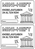 Vorschau - Arbeitsblätter - Knobel- und Sachaufgaben Mathe Klasse 4 | "Altes Rom" - Seite 2
