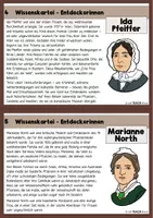 Vorschau - Stationenlernen - Berühmte Entdeckerinnen - Wissenskartei und Steckbriefe - Seite 3