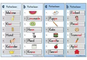 Vorschau - Aufgabenkarten - Partnerlesen/-schreiben Klasse 1 - Einsterns Schwester - Seite 2
