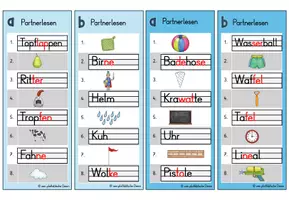 Vorschau - Aufgabenkarten - Partnerlesen/-schreiben Klasse 1 - Einsterns Schwester - Seite 3