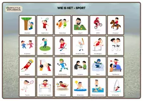 Voorbeeld - Wie is het? - Sport (Groep 3 t/m 5) - Voorblad