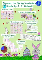 Vorschau - Mal- und Bastelvorlagen - Englisches Frühlings-Wortschatzpaket von J. J. Holland - Deckblatt
