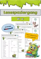 Vorschau - Arbeitsblätter - Ww Lesespaziergang - Deckblatt