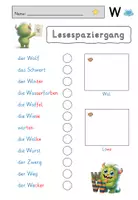 Vorschau - Arbeitsblätter - Ww Lesespaziergang - Seite 3