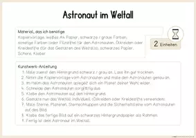 Vorschau - Stundenentwürfe - "Astronaut im Weltall" | Kunst zum Thema "Sonnensystem, Planeten, All" (Klasse 3-4) - Seite 3