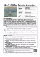 Vorschau - Arbeitsblätter - Kunst verstehen: Impression, Sonnenaufgang von Monet (Infoblatt zum Kunstwerk) - Seite 1