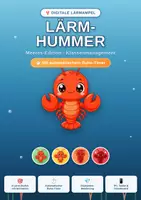 Vorschau - Interaktives Material - Lärm-Hummer 🦞 Digitale Lärmampel mit Ruhe-Timer | Klassenmanagement Grundschule | Smartboard - Deckblatt
