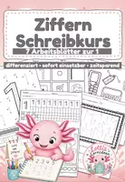 Vorschau - Arbeitsblätter - Ziffernschreibkurs – Die Zahl 1 spielerisch entdecken | Mathe Klasse 1 | Vorschule | Anfangsunterricht - Deckblatt