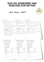 Vorschau - Arbeitsblätter - Arbeitsblatt / Worksheet "Hot Fuzz, 2007" - Deckblatt