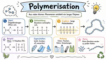 Vorschau - Arbeitsblätter - Lernposter + Arbeitsblatt "Polymerisation" + interaktive Lösung & MP3 + Mindmap + Infografik - Seite 2