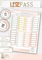 Vorschau - Arbeitsblätter - Lesepass - Grundschule - Deckblatt