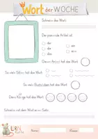 Vorschau - Arbeitsblätter - Wort/Satz der Woche/des Tages - Rechtschreibung - Seite 3