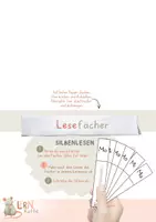 Vorschau - Mal- und Bastelvorlagen - Leseratte - Lesefächer - Silben lesen - Seite 2