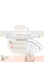 Vorschau - Mal- und Bastelvorlagen - Leseratte - Lesefächer - Silben lesen - Seite 3