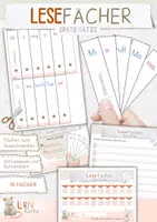Vorschau - Arbeitsblätter - Leseratte - Lesefächer - Erste Sätze - Deckblatt