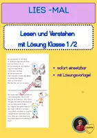 Vorschau - Arbeitsblätter - Leseförderung Klasse (1,2,3), Paket, Lesen und verstehen, Würfellesen - Seite 1