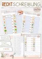 Vorschau - Arbeitsblätter - Rechtschreibung - Ableitung au und äu - Deckblatt