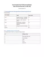 Vorschau - Arbeitsblätter - E (Jg. 5/6): (Probe-)Klassenarbeit (free time, zoo, simple present) - Deckblatt