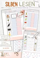 Vorschau - Arbeitsblätter - Silben lesen - Lautgetreue Wörter - Lernratte - Deckblatt
