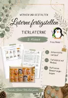 Vorschau - Stundenentwürfe - fertigstellen und gestalten - Laterne - Werken und Gestalten – 2. Klasse - Deckblatt