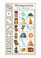 Vorschau - Spiele - Würfelgeschichte Otter Abenteuer 1 - Seite 1