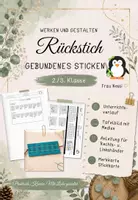 Vorschau - Unterrichtsreihen - Rückstich - Sticken - Werken und Gestalten – 2. Klasse - Deckblatt