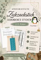 Vorschau - Unterrichtsreihen - Zickzackstich - Sticken - Werken und Gestalten – 2. Klasse - Deckblatt