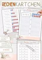 Vorschau - Spiele - Rechenkärtchen - Zahlenraum 10 - Anfangsunterricht - Deckblatt
