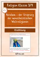 Vorschau - Anderer Materialtyp - Abraham – der Ursprung der monotheistischen Weltreligionen Klasse 3-4 - Deckblatt