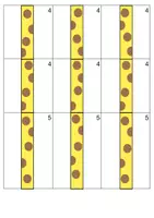 Aperçu - Jeux - Jeu de la girafe (comparaison de longueurs + numeration) - Page 1