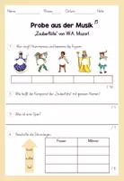 Vorschau - Klassenarbeiten - Lernzielkontrolle / Probe: Zauberflöte - Seite 2