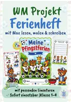 Vorschau - Arbeitsblätter - Ferienheft Deutsch: Pfingstferien (Klasse 1–4) - Deckblatt
