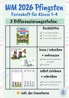 Vorschau - Arbeitsblätter - Ferienheft Deutsch: Pfingstferien (Klasse 1–4) - Seite 1